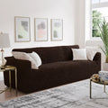 Dark Brown Sofa 3 Seater Slipcover, Microfibra Collection