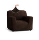 Armchair Slipcover, Comfort Collection – Dark Brown, front view | Dark Brown