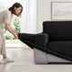 Sofa 3 Seater Slipcover, Embrace Collection – Black, flat lay | Black