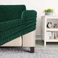 Emerald Green 2 Seater Recliner Slipcover, Velvet Collection