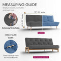 Blue Futon Slipcover, Microfibra Collection