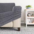 Grey Loveseat 2 Seater Slipcover, Velvet Collection