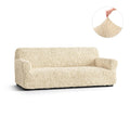 Cream Sofa 3 Seater Slipcover, Fuco Cotton Collection