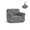 Grey Armchair Slipcover, Fuco Cotton Collection