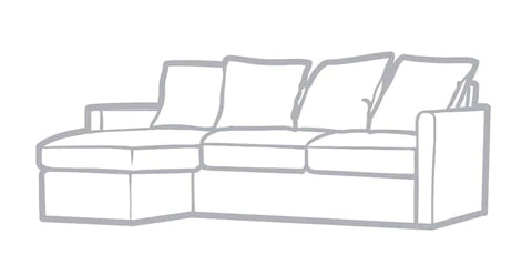 HARNOSAND 2 SEATER WITH CHAISE LOUNGE