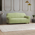 Green Arabesco Sofa 3 Seater Slipcover, Jacquard 3D Collection