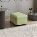 Green Arabesco Ottoman Slipcover (Medium), Jacquard 3D Collection