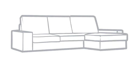 KIVIK LOVESEAT WITH CHAISE LOUNGE