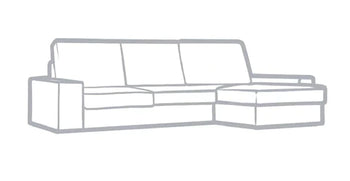KIVIK LOVESEAT WITH CHAISE LOUNGE COVER