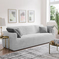 Light Grey Sofa 3 Seater Slipcover, Microfibra Collection