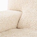 Cream Chaise Lounge Slipcover, Microfibra Collection