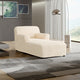 Chaise Lounge Slipcover, Comfort Collection – Cream, detail view | Cream