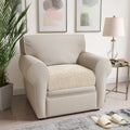 Cream Back Cushion Cover, Microfibra Collection