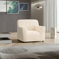 Cream Armchair Slipcover, Microfibra Collection