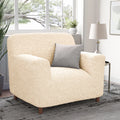 Cream Armchair Slipcover, Microfibra Collection