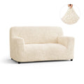 Cream Loveseat 2 Seater Slipcover, Microfibra Collection