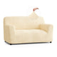 Loveseat 2 Seater Slipcover, Comfort Collection – Cream, front view | Cream