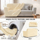 Loveseat 2 Seater Slipcover, Comfort Collection – Cream, About it | Cream