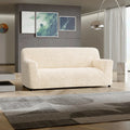 Cream Sofa 3 Seater Slipcover, Microfibra Collection