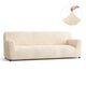 Sofa 4 Seater Slipcover, Comfort Collection – Cream, front view | Cream