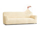 Sofa 4 Seater Slipcover, Comfort Collection – Cream, front view | Cream