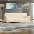 Cream Sofa 4 Seater Slipcover, Microfibra Collection