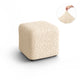 Ottoman Slipcover (Small), Comfort Collection – Cream, front view | Cream