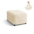 Cream Ottoman Slipcover (Medium), Microfibra Collection