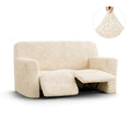 Cream 2 Seater Recliner Slipcover, Microfibra Collection