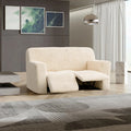 Cream 2 Seater Recliner Slipcover, Microfibra Collection