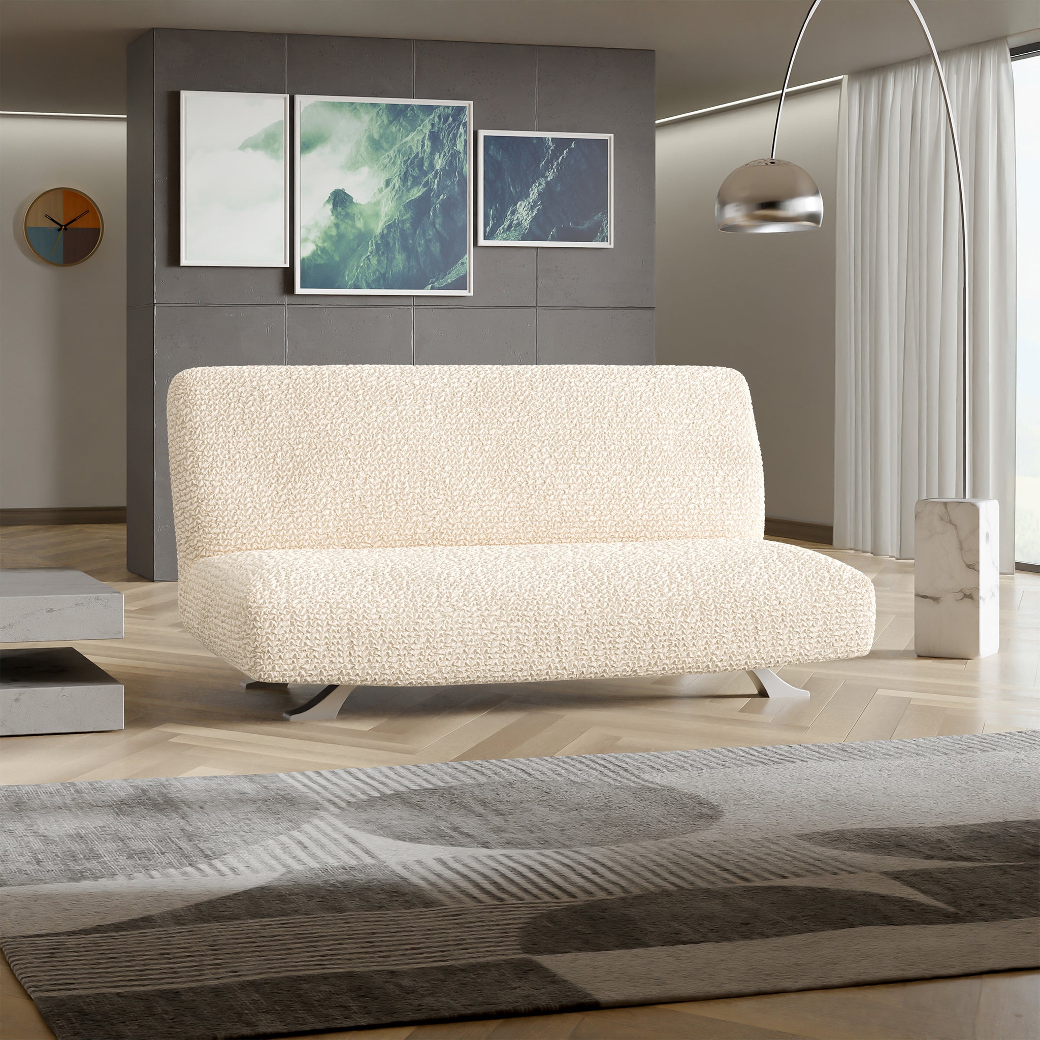 Futon Slipcover, Comfort Collection – Cream, detail view | Cream
