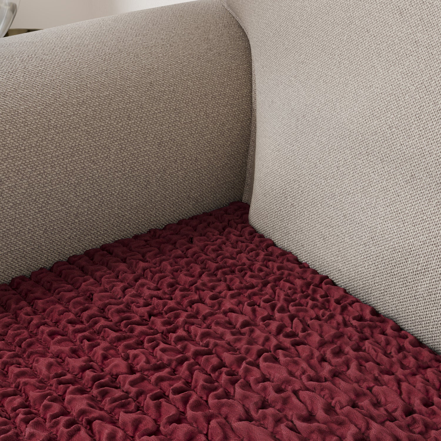 Burgundy Back Cushion Cover, Microfibra Collection