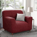 Burgundy Armchair Slipcover, Microfibra Collection