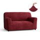 Loveseat 2 Seater Slipcover, Comfort Collection – Burgundy, front view | Burgundy