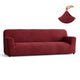 Sofa 4 Seater Slipcover, Comfort Collection – Burgundy, front view | Burgundy