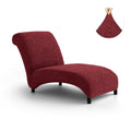 Burgundy Armless Chaise Lounge Slipcover, Microfibra Collection