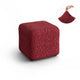 Ottoman Slipcover (Small), Comfort Collection – Burgundy, front view | Burgundy