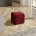 Burgundy Ottoman Slipcover (Small), Microfibra Collection