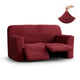 2 Seater Recliner Slipcover, Comfort Collection – Burgundy, product view | Burgundy