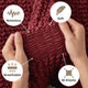 Sofa 3 Seater Slipcover, Comfort Collection – Burgundy, side view | Burgundy