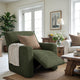 Reclining Armchair Slipcover, Comfort Collection – Moss Green, interior view 1 | Moss Green