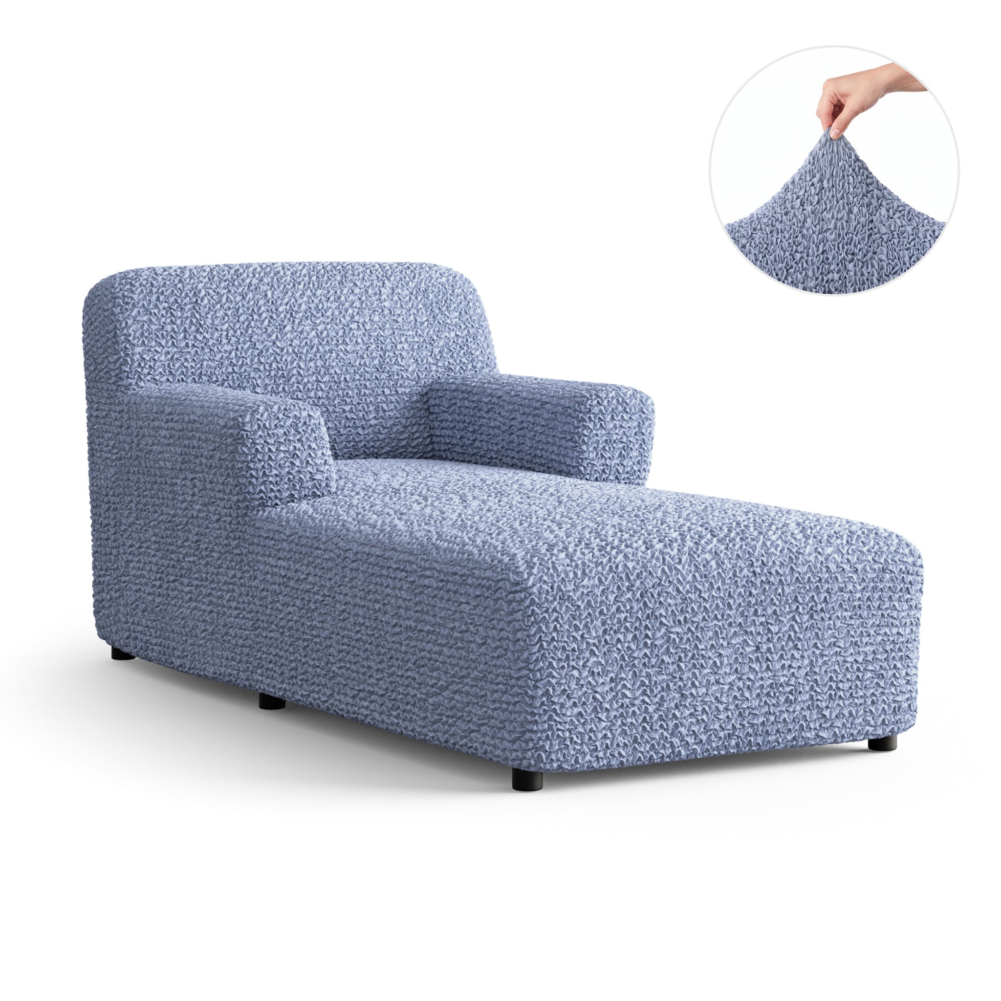 Chaise Lounge Slipcover, Comfort Collection – Blue, product view | Blue