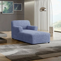 Blue Chaise Lounge Slipcover, Microfibra Collection