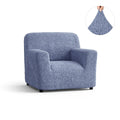 Blue Armchair Slipcover, Microfibra Collection