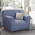 Blue Armchair Slipcover, Microfibra Collection