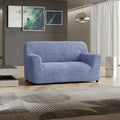 Blue Loveseat 2 Seater Slipcover, Microfibra Collection