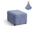 Blue Ottoman Slipcover (Medium), Microfibra Collection