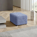 Blue Ottoman Slipcover (Medium), Microfibra Collection