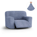 Blue Large Reclining Armchair Slipcover, Microfibra Collection