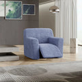 Blue Reclining Armchair Slipcover, Microfibra Collection